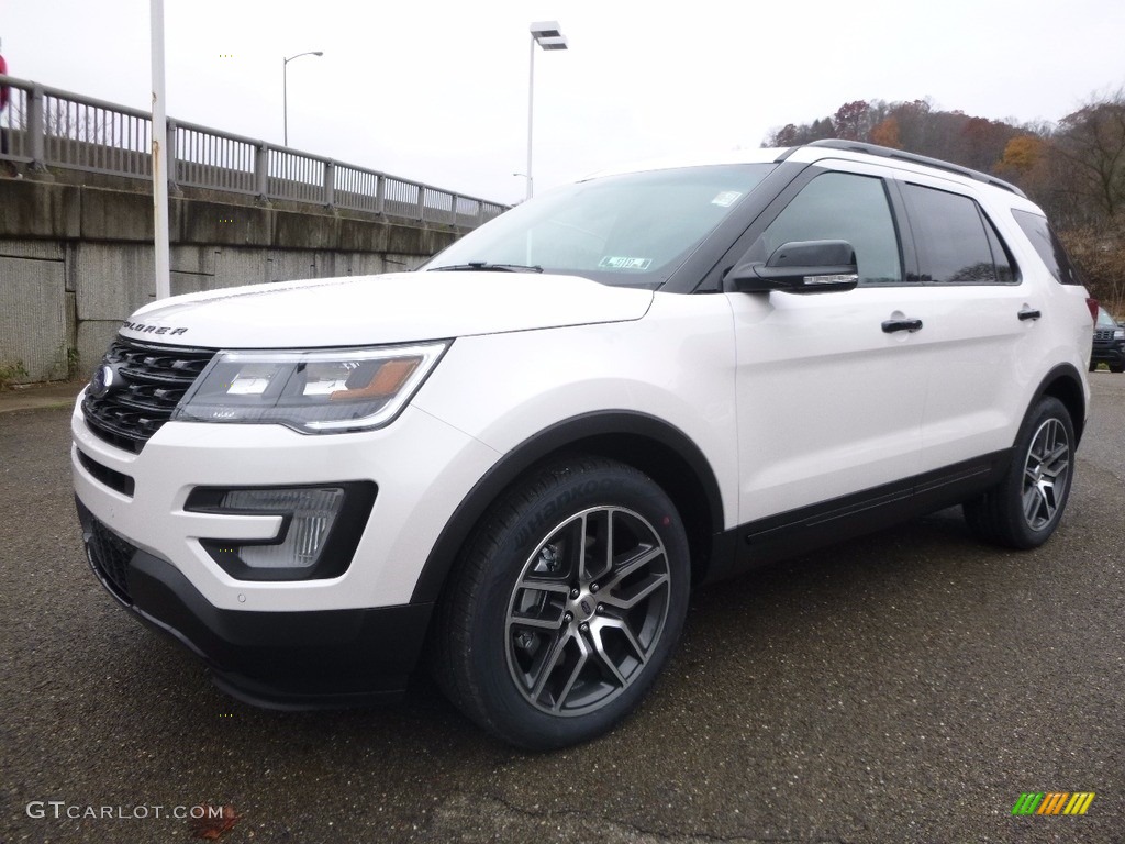 2017 Explorer Sport 4WD - White Platinum / Ebony Black photo #6