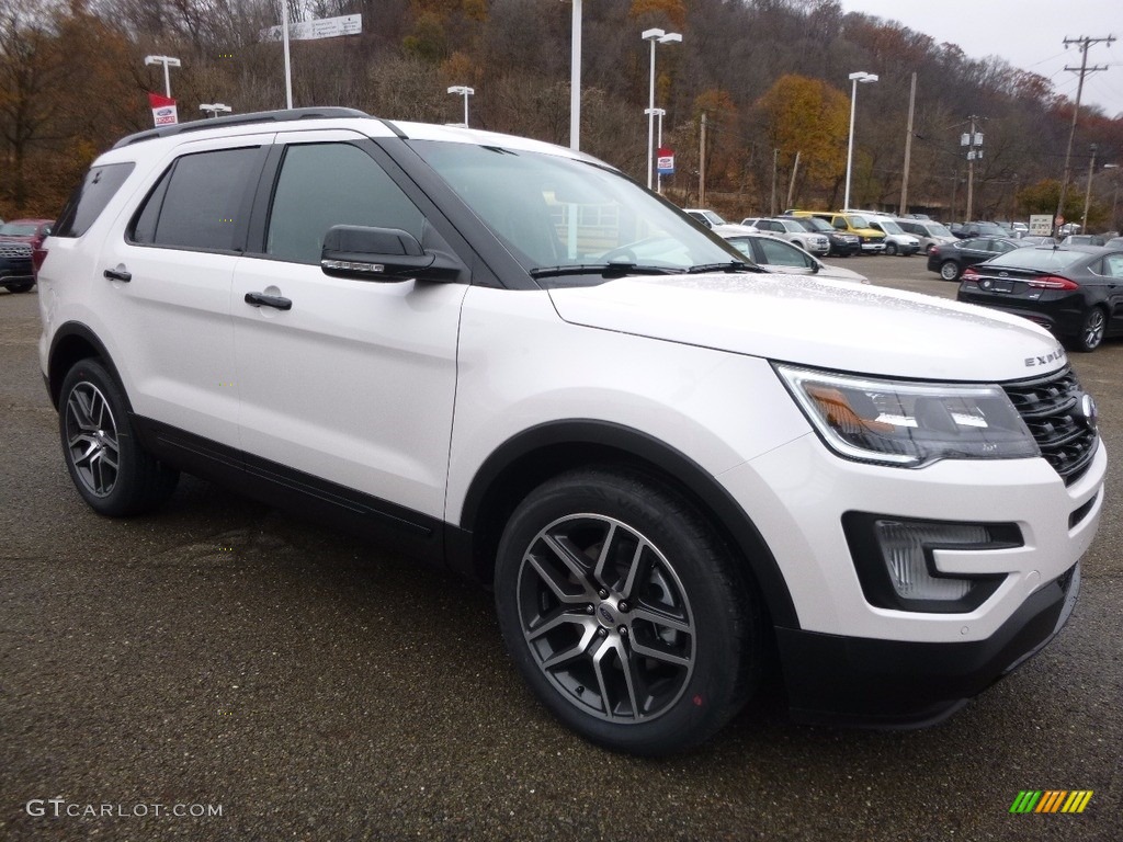 2017 Explorer Sport 4WD - White Platinum / Ebony Black photo #8