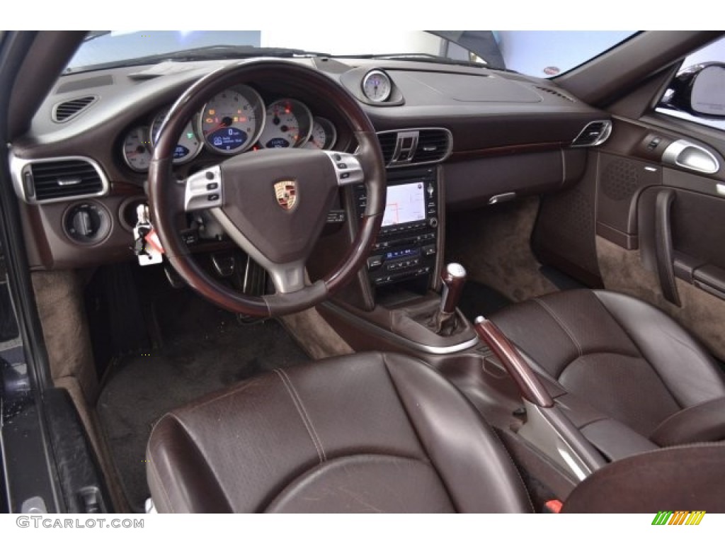 Cocoa Brown Interior 2009 Porsche 911 Carrera S Cabriolet Photo #117209458