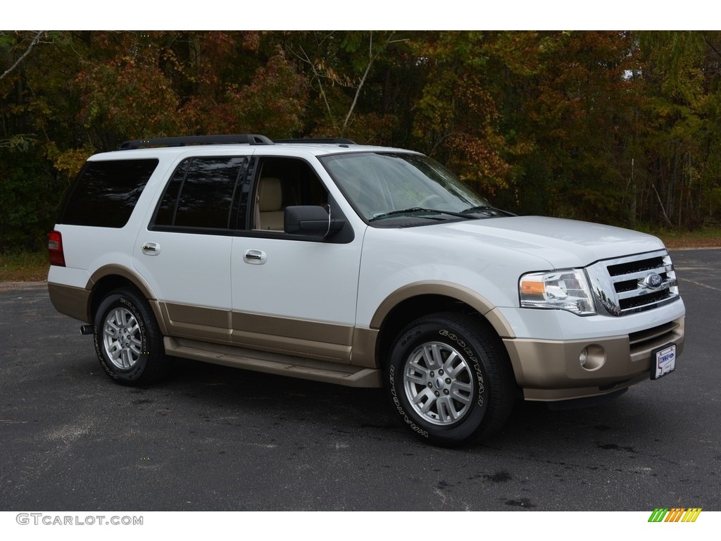 2012 Expedition King Ranch - White Platinum Tri-Coat / Camel photo #1