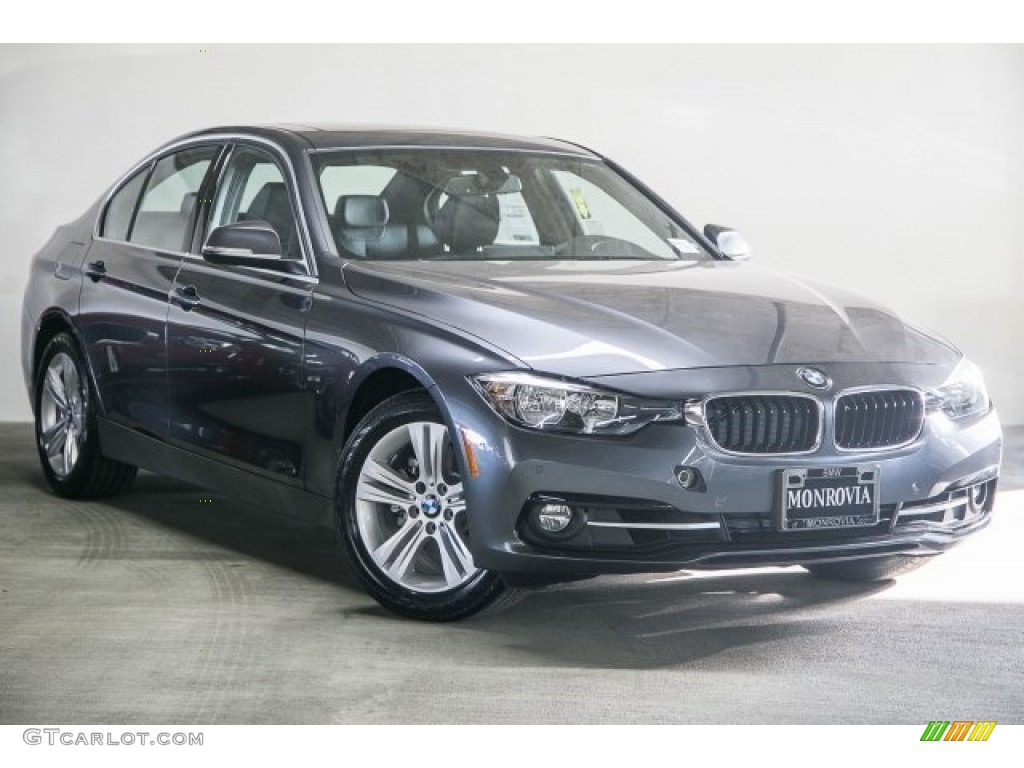 2017 3 Series 330i Sedan - Mineral Grey Metallic / Black photo #12