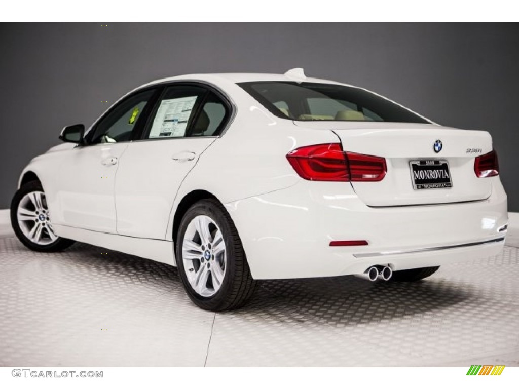 2017 3 Series 330i Sedan - Alpine White / Venetian Beige/Black photo #3