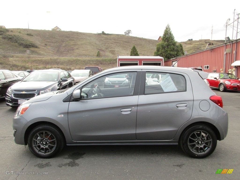 Mercury Gray 2017 Mitsubishi Mirage ES Exterior Photo #117213235