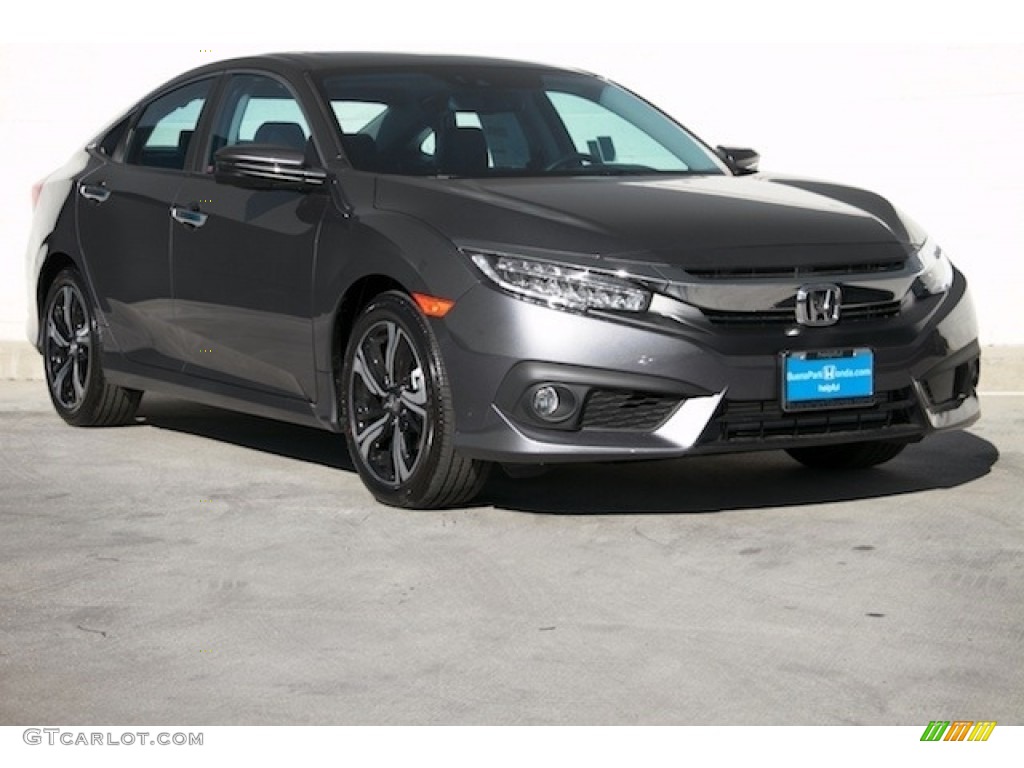 2017 Civic Touring Sedan - Modern Steel Metallic / Gray photo #1