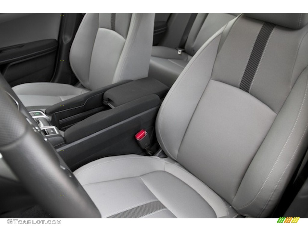 2017 Civic LX Sedan - Modern Steel Metallic / Gray photo #10