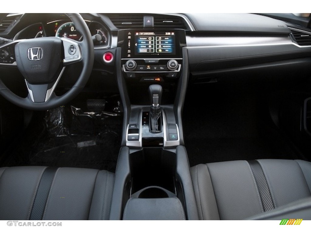 2017 Honda Civic Touring Sedan Gray Dashboard Photo #117218448