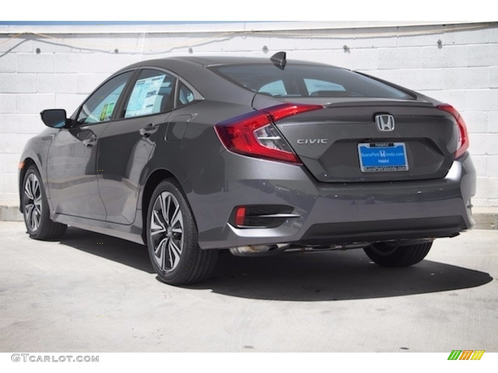 2017 Civic EX-L Sedan - Modern Steel Metallic / Gray photo #2
