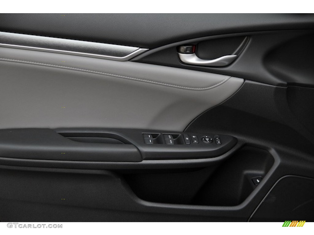 2017 Civic EX-L Sedan - Modern Steel Metallic / Gray photo #8