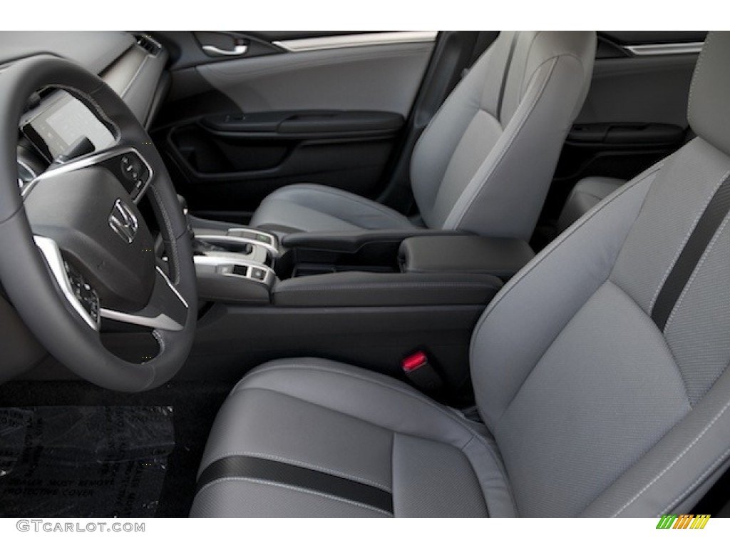 2017 Civic EX-L Sedan - Modern Steel Metallic / Gray photo #9