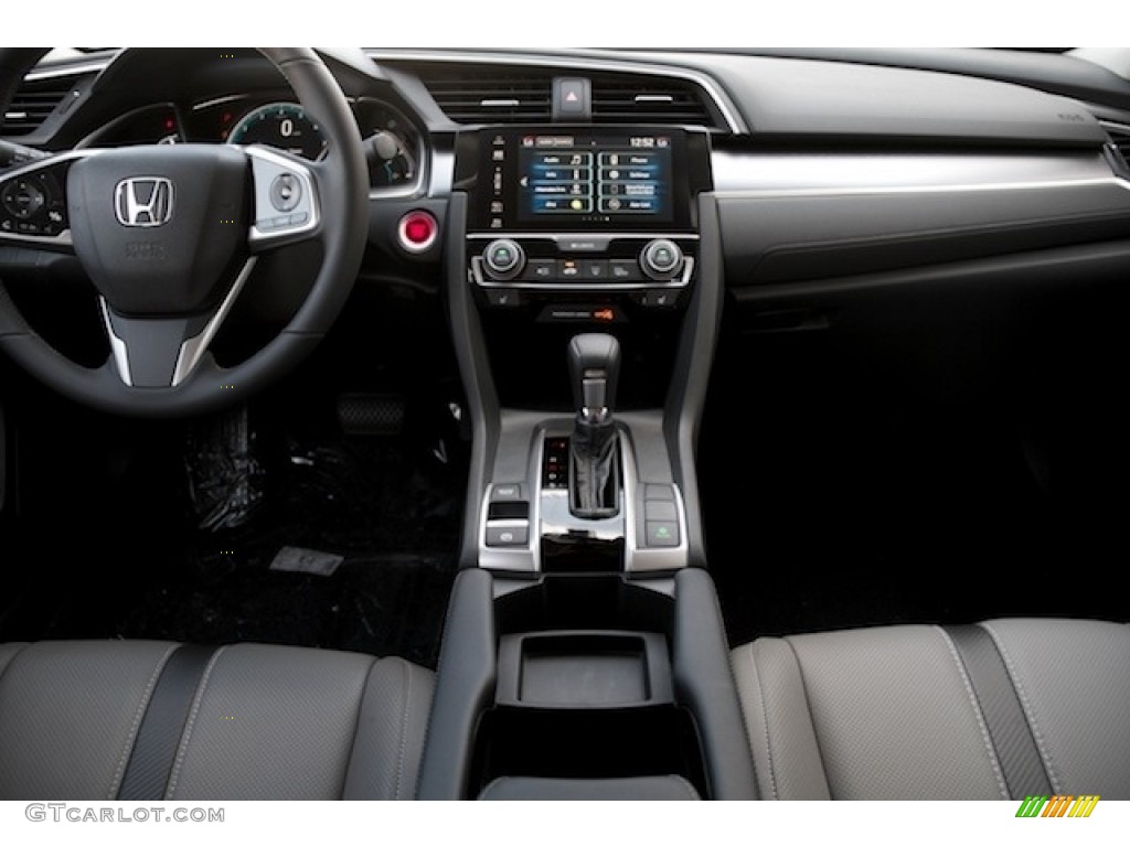 2017 Civic EX-L Sedan - Modern Steel Metallic / Gray photo #13