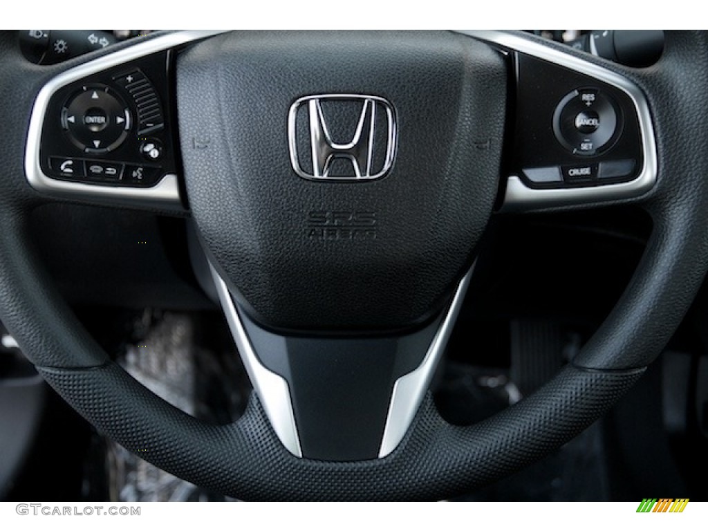 2017 Civic EX Sedan - Modern Steel Metallic / Black photo #10