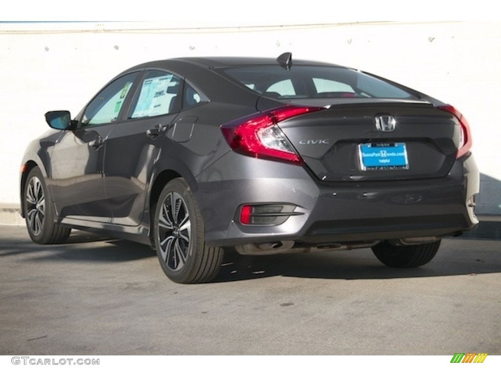 2017 Civic EX-T Sedan - Modern Steel Metallic / Black photo #2