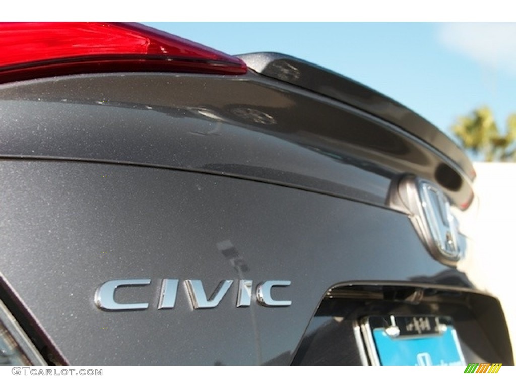 2017 Civic EX-T Sedan - Modern Steel Metallic / Black photo #3