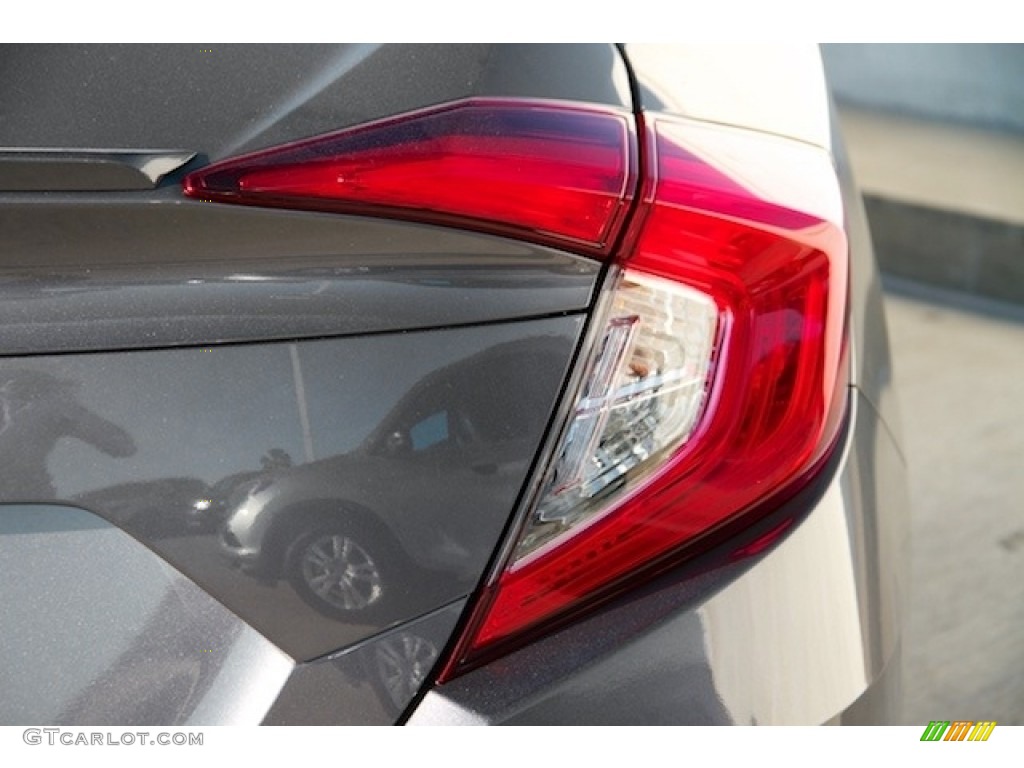 2017 Civic EX-T Sedan - Modern Steel Metallic / Black photo #4