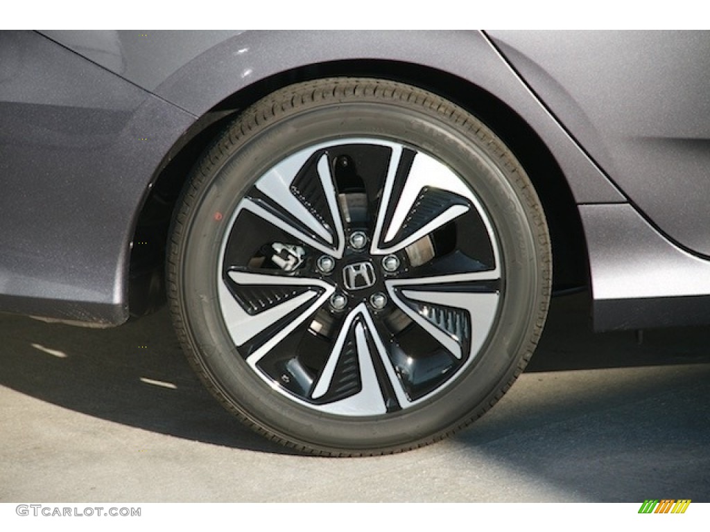 2017 Civic EX-T Sedan - Modern Steel Metallic / Black photo #5