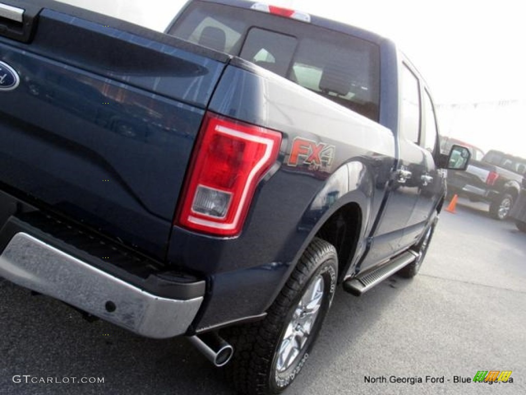 2016 F150 XLT SuperCrew 4x4 - Blue Jeans / Medium Earth Gray photo #35