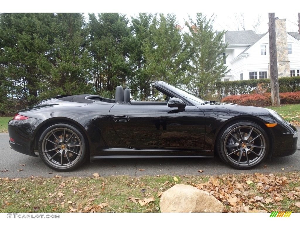 Black 2014 Porsche 911 Carrera 4 Cabriolet Exterior Photo #117223128