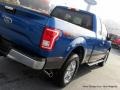 2017 Lightning Blue Ford F150 XLT SuperCab 4x4  photo #33