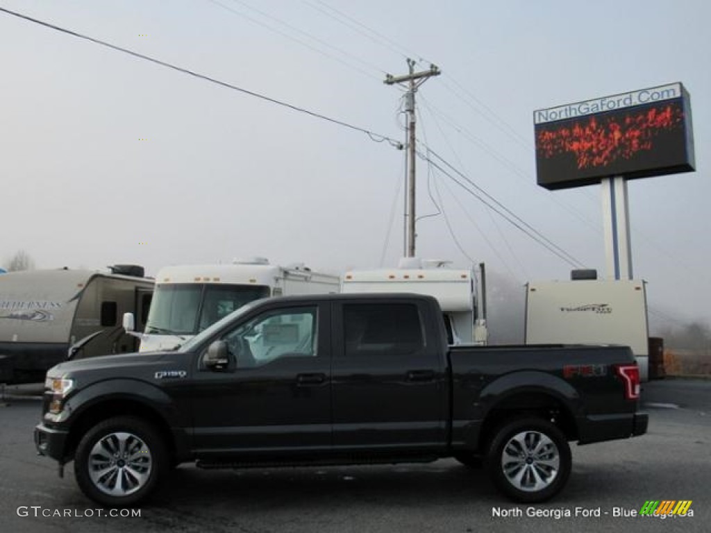 2017 F150 XL SuperCrew 4x4 - Lithium Gray / Earth Gray photo #2