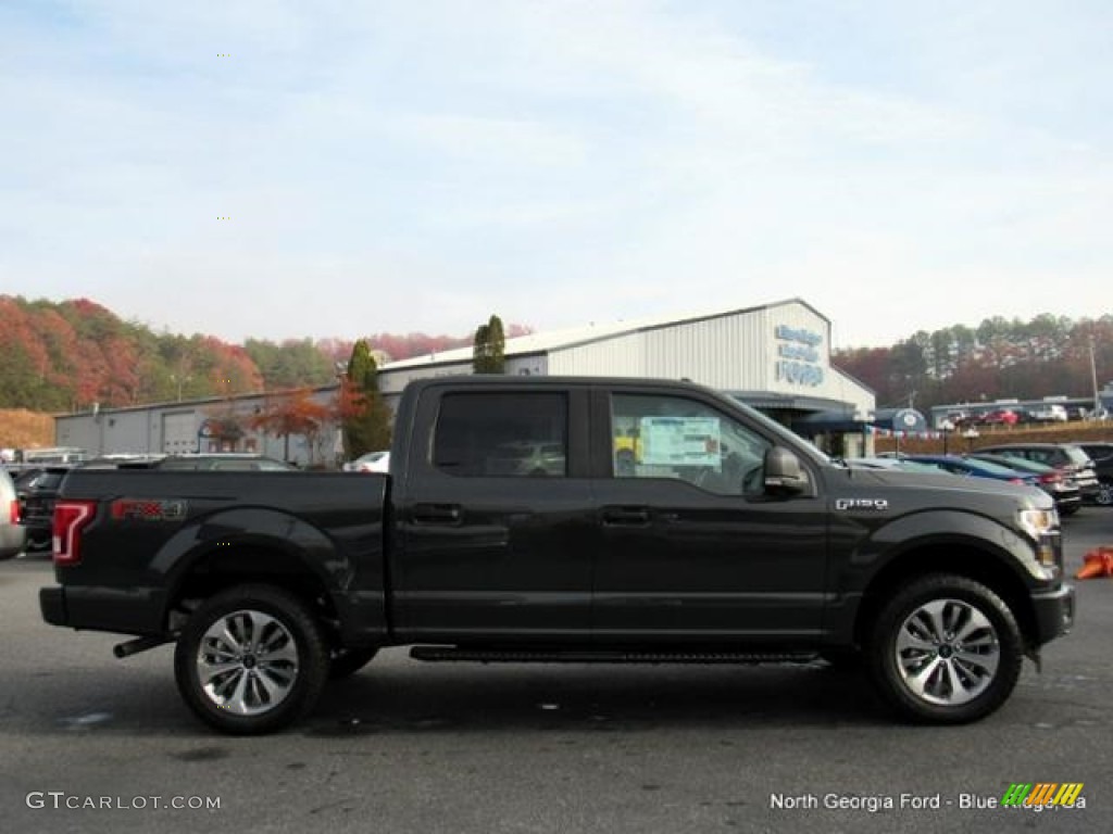 2017 F150 XL SuperCrew 4x4 - Lithium Gray / Earth Gray photo #6