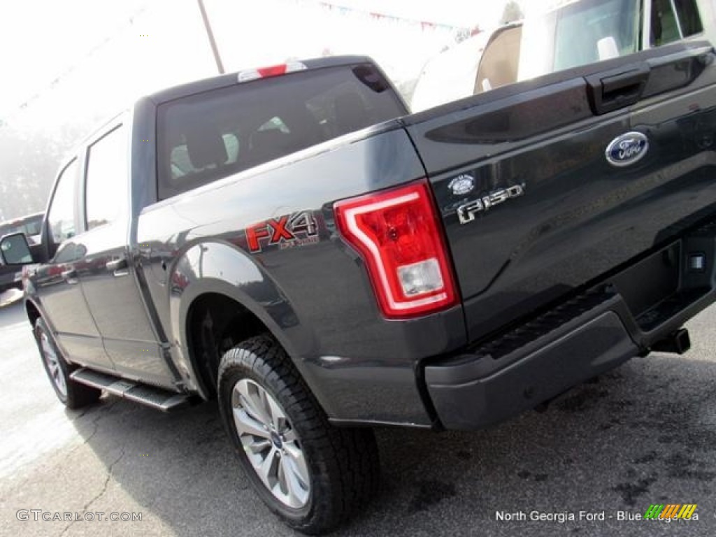 2017 F150 XL SuperCrew 4x4 - Lithium Gray / Earth Gray photo #36