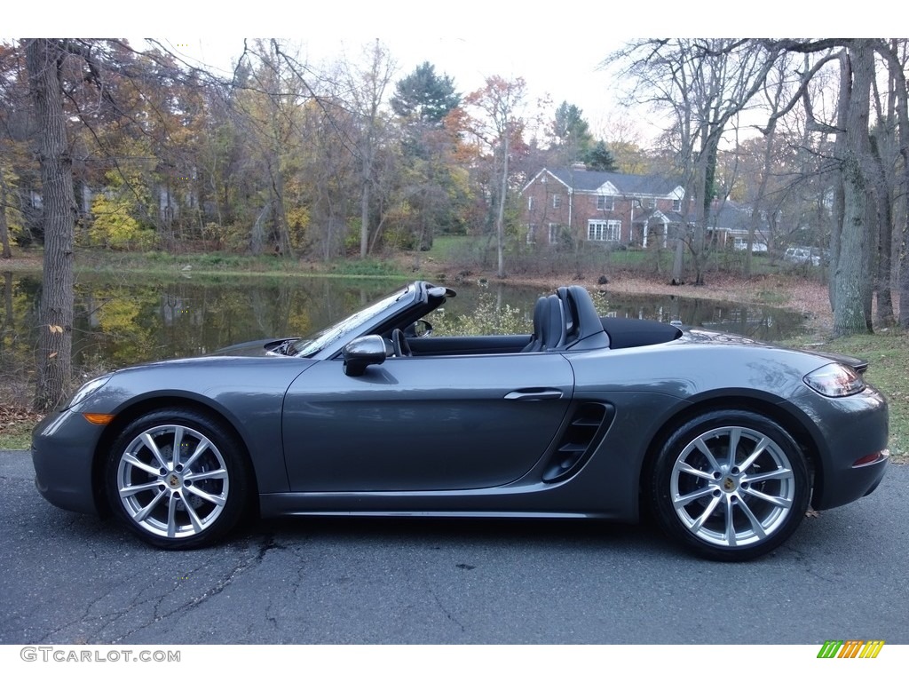 Agate Grey Metallic 2017 Porsche 718 Boxster Standard 718 Boxster Model Exterior Photo #117227635
