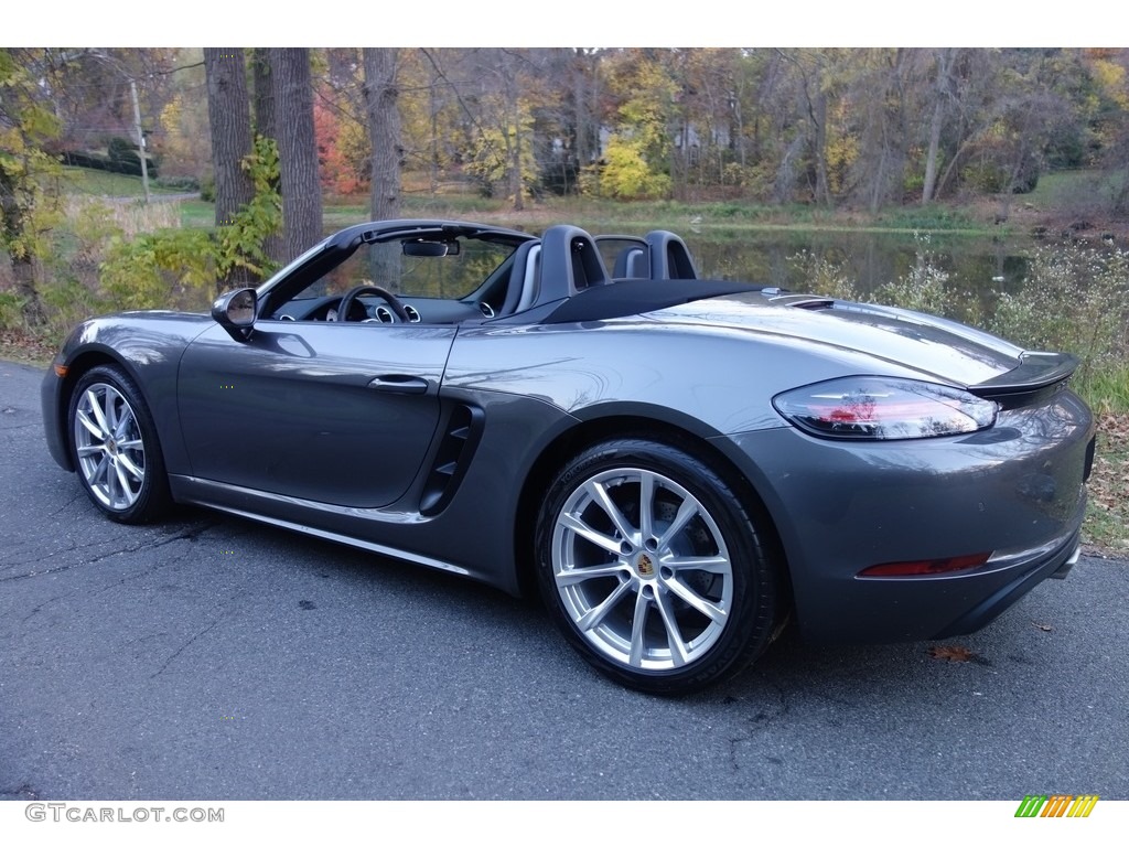 Agate Grey Metallic 2017 Porsche 718 Boxster Standard 718 Boxster Model Exterior Photo #117227641