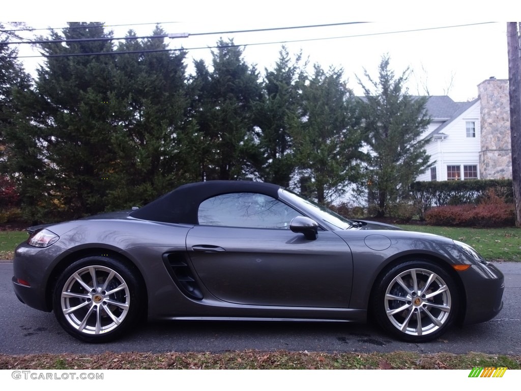 Agate Grey Metallic 2017 Porsche 718 Boxster Standard 718 Boxster Model Exterior Photo #117227659