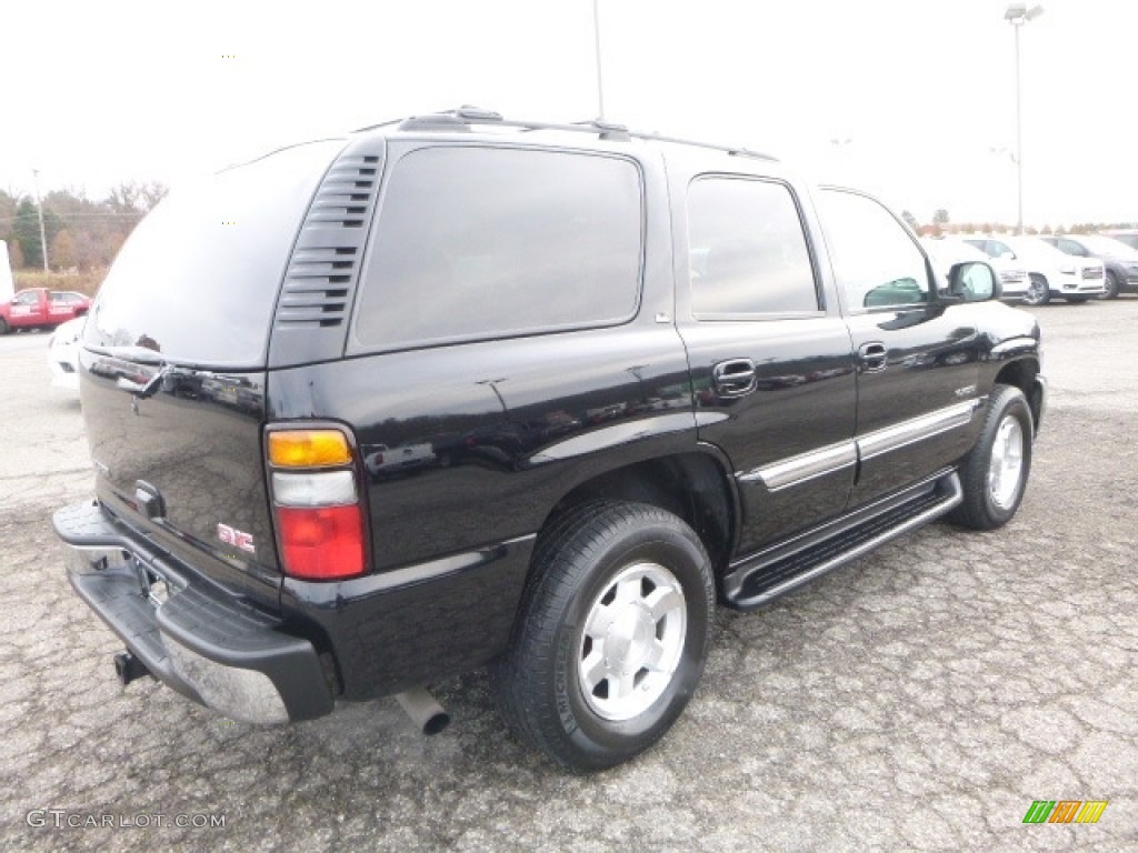 2005 Yukon SLT 4x4 - Onyx Black / Pewter/Dark Pewter photo #6