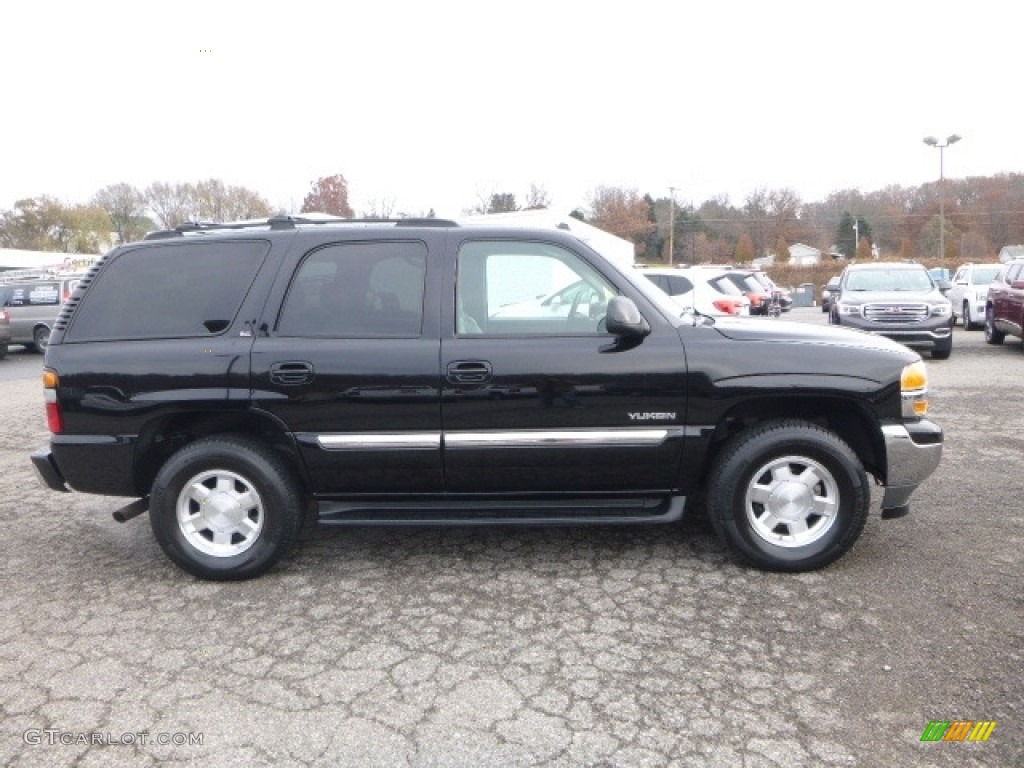 2005 Yukon SLT 4x4 - Onyx Black / Pewter/Dark Pewter photo #7
