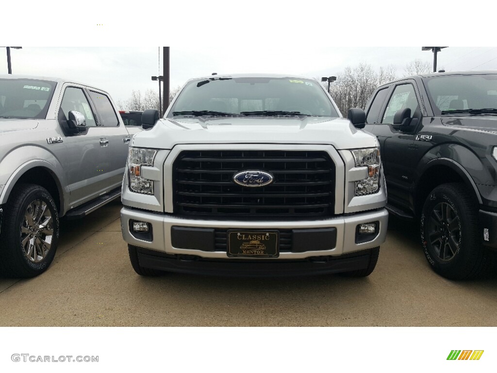 2017 F150 XLT SuperCab 4x4 - Ingot Silver / Black photo #2