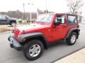 2014 Flame Red Jeep Wrangler Sport 4x4  photo #9