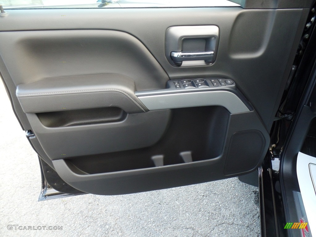 2017 Chevrolet Silverado 1500 LT Double Cab 4x4 Jet Black Door Panel Photo #117231687