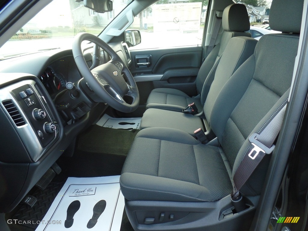 Jet Black Interior 2017 Chevrolet Silverado 1500 LT Double Cab 4x4 Photo #117231769