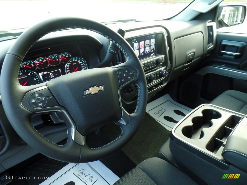 2017 Chevrolet Silverado 1500 LT Double Cab 4x4 Jet Black Dashboard Photo #117231793