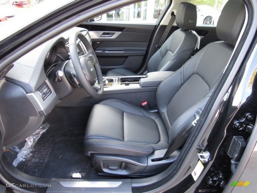 Jet Interior 2017 Jaguar XF 35t Premium Photo #117233434