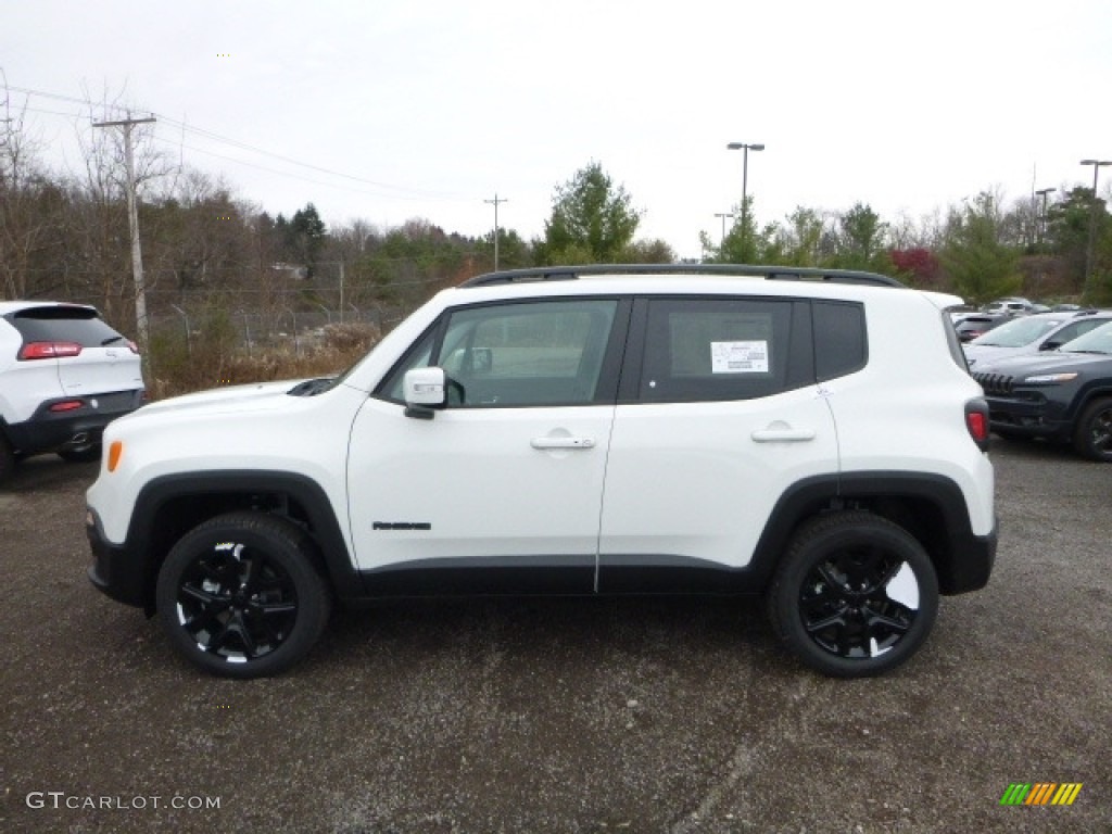 2017 Renegade Latitude 4x4 - Alpine White / Black photo #2