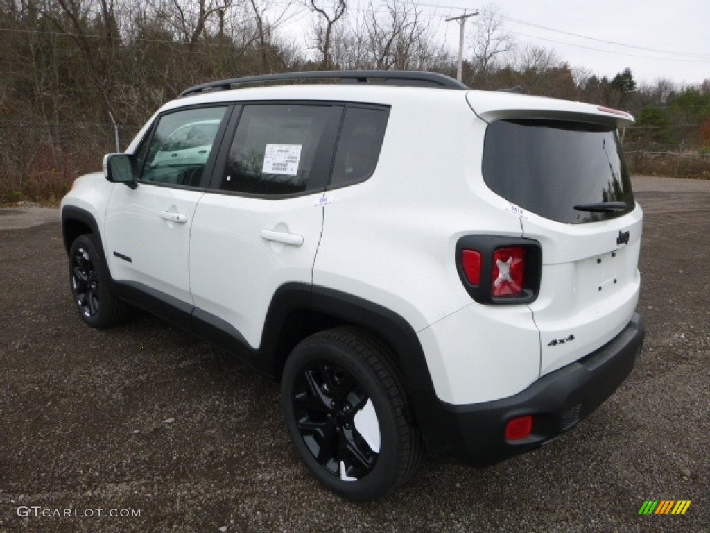 2017 Renegade Latitude 4x4 - Alpine White / Black photo #4