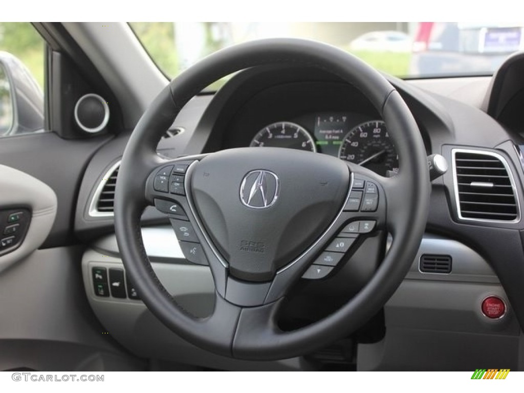 2017 Acura RDX Advance AWD Graystone Steering Wheel Photo #117234787