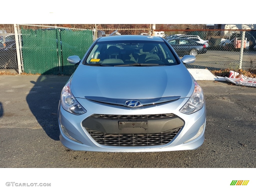 2011 Sonata Hybrid - Blue Sky Metallic / Gray photo #2
