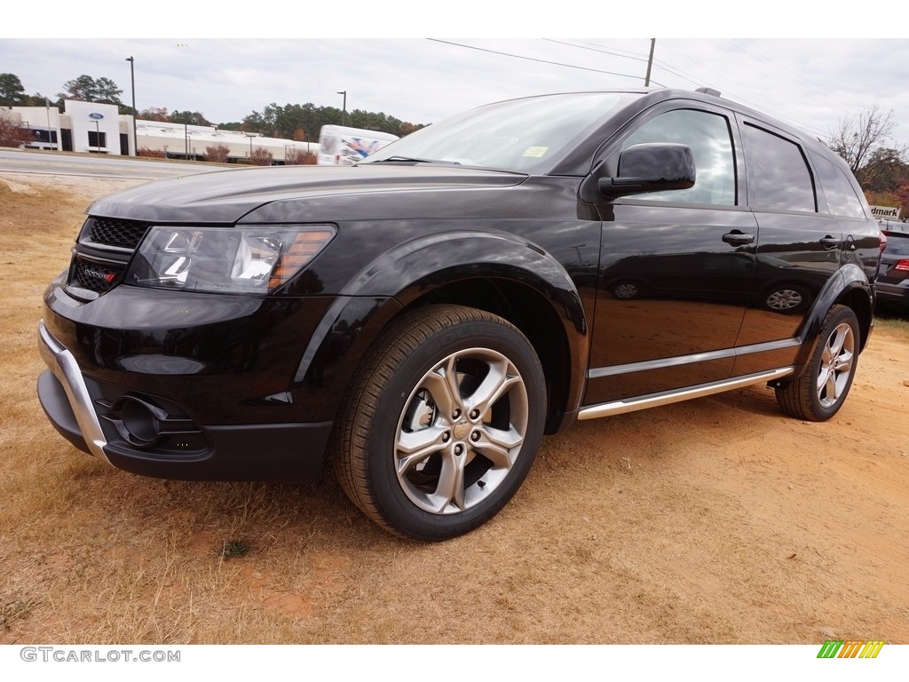 Pitch Black 2017 Dodge Journey Crossroad Exterior Photo #117235171