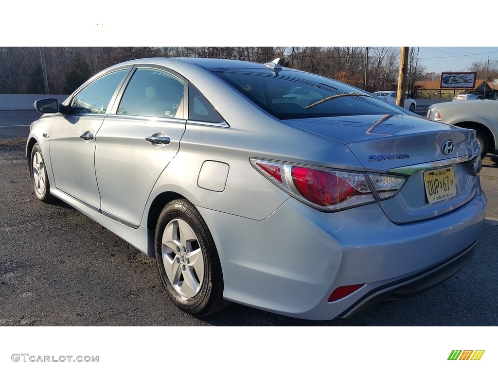 2011 Sonata Hybrid - Blue Sky Metallic / Gray photo #5
