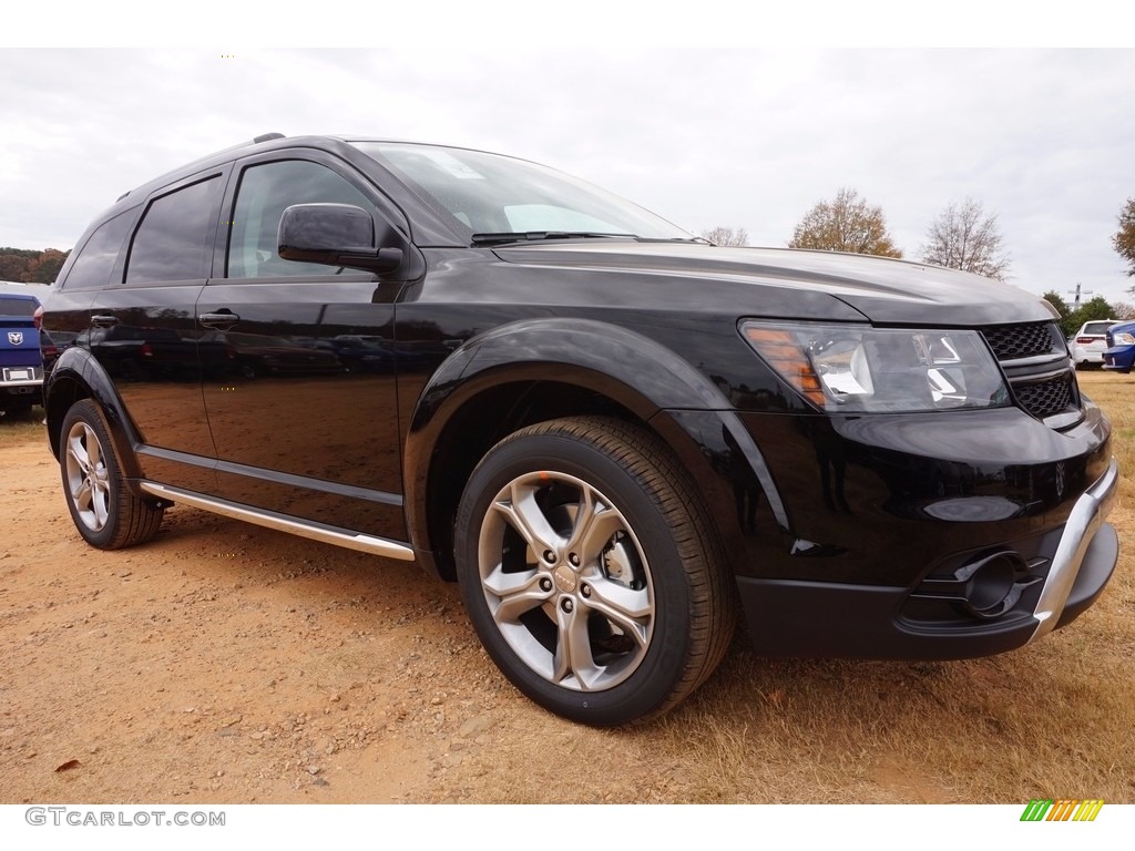 Pitch Black 2017 Dodge Journey Crossroad Exterior Photo #117235246