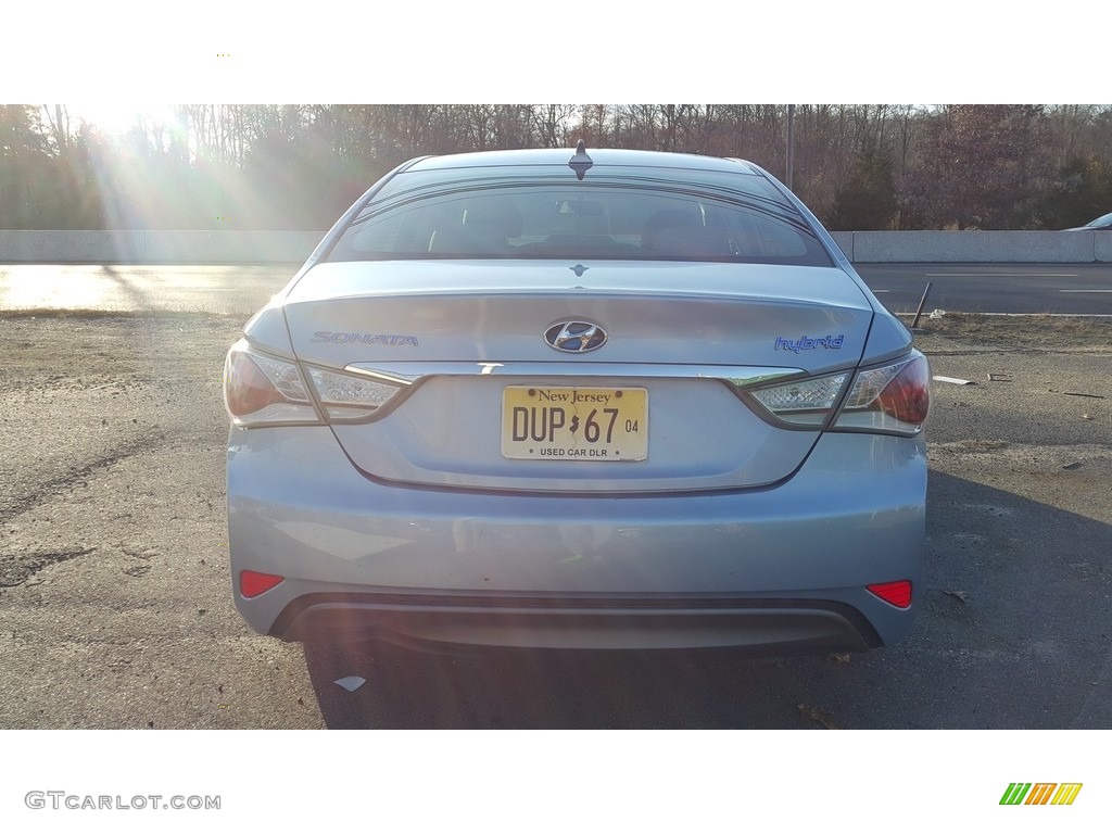 2011 Sonata Hybrid - Blue Sky Metallic / Gray photo #6