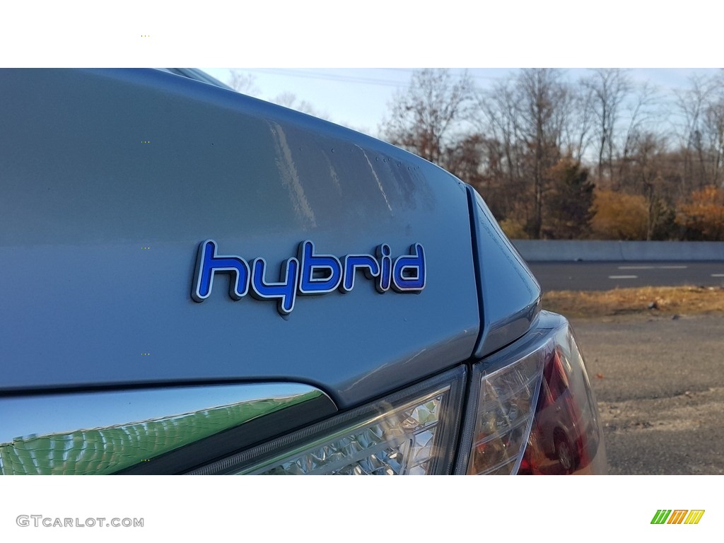 2011 Sonata Hybrid - Blue Sky Metallic / Gray photo #7