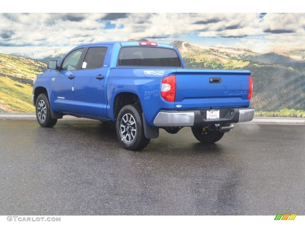 2017 Tundra SR5 CrewMax 4x4 - Blazing Blue Pearl / Black photo #3