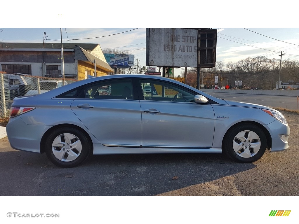 2011 Sonata Hybrid - Blue Sky Metallic / Gray photo #9