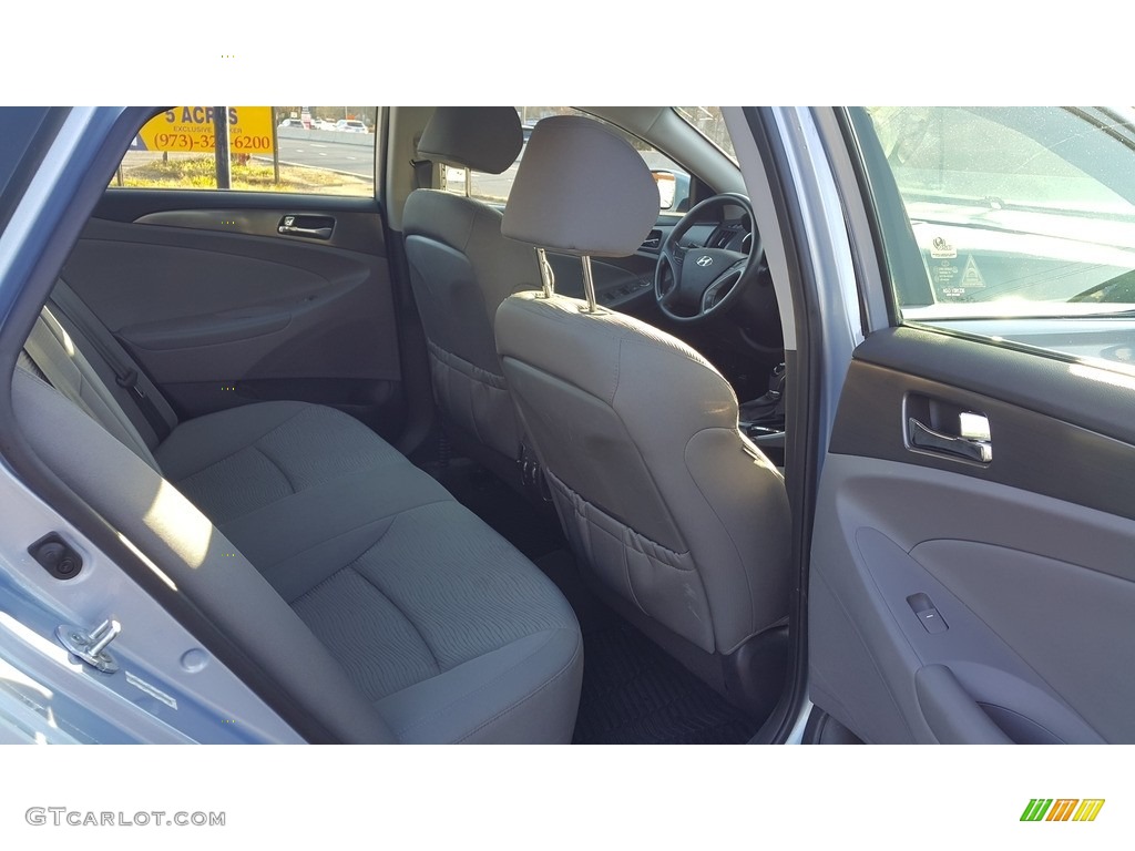 2011 Sonata Hybrid - Blue Sky Metallic / Gray photo #13