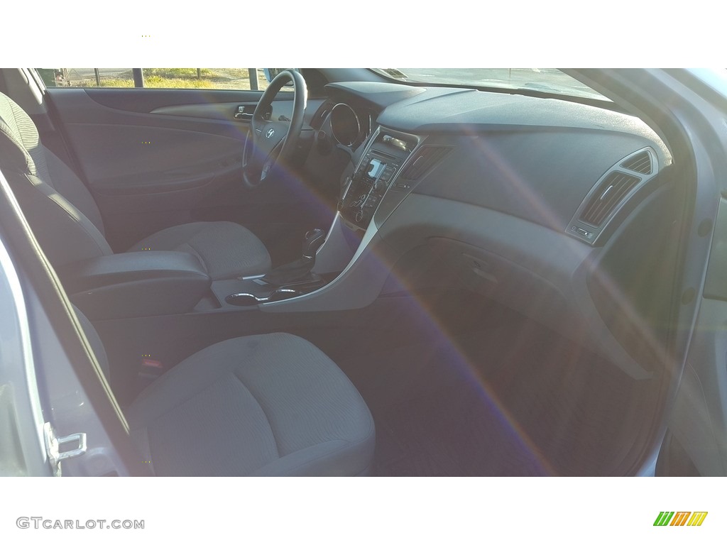 2011 Sonata Hybrid - Blue Sky Metallic / Gray photo #14
