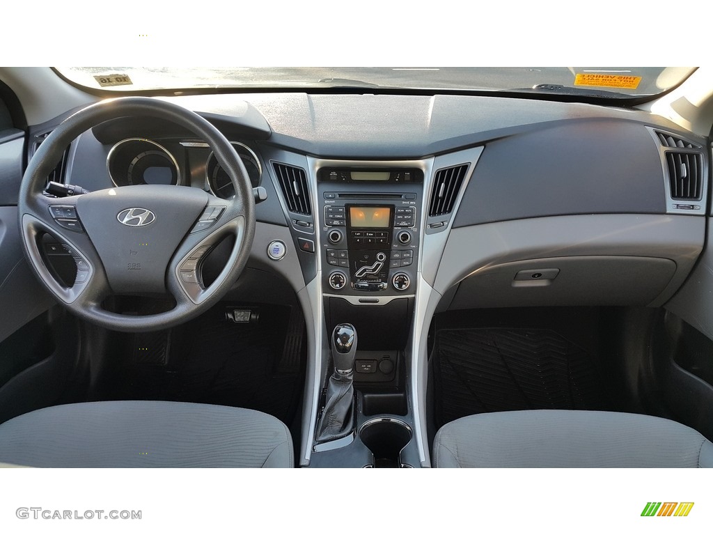 2011 Sonata Hybrid - Blue Sky Metallic / Gray photo #15